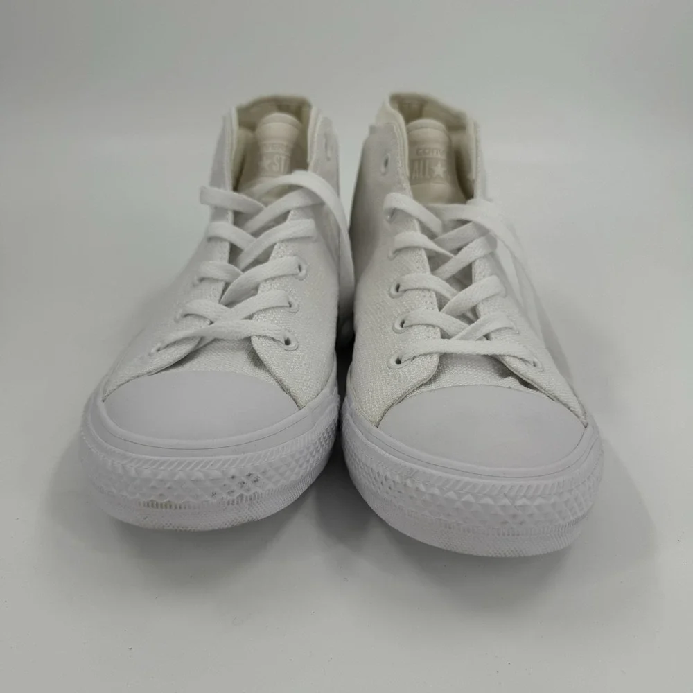 Converse Chuck Taylor All Star Malden Street Mid Top Vintage Sz 9 White Mens NEW